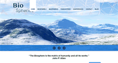 Desktop Screenshot of biospherics.org
